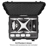 Nanuk Dji Drone Waterproof Hard Case With Wheels And Custom Foam Insert For Dji Phantom 4/