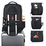 Kuprine Extra Large Business Travel Laptop Backpack 17 Inch Women Men, Water Resistant College