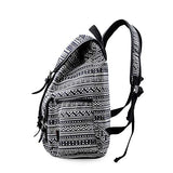 MoreChic School Backpack Floral Print Backpack Women Casual Canvas Travel Bag Girls