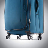 Samsonite Ascella X Softside Expandable Luggage with Spinner Wheels, Teal, Checked-Medium 25-Inch