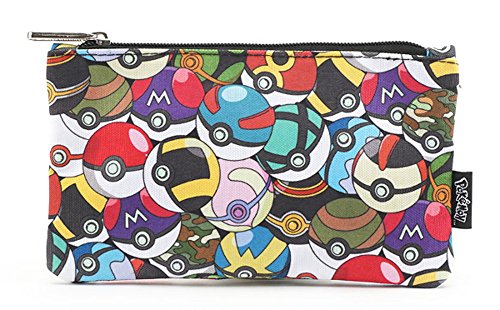 Pokemon by Loungefly Multi Pokeballs School Pencil Case or Cosmetic Bag