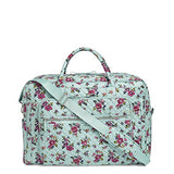 Vera Bradley Iconic Grand Weekender Travel Bag, Signature Cotton, water bouquet