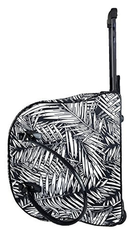 Trendy Flyer 19" Duffel / Tote Rolling Bag Luggage Gym Purse Case Leaf Black