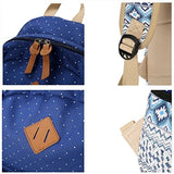 S Kaiko Canvas Backpack School Bakcpack For Women And Men With Polka Dots School Bag Daypack