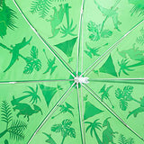 Babalu Kids Umbrella - Childrens 18 Inch Rainy Day Umbrella - Dinosaurs Green/Red