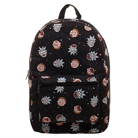 Rick And Morty Space Heads All Over Print Backpack