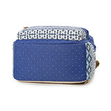 Dot Casual Canvas Backpack Bag, Fashion Cute Lightweight Backpacks for Teen Young Girls (Khaki)