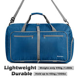 Gonex 40L Packable Travel Duffle Bag for Boarding Airline, Lightweight Gym Duffle Water Repellent & Tear Resistant Deep Blue