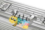 4 Pack Unique Luggage Tag Travel Suitcase Bag Summer Beach Series Identify Label with Loop (4 PCS) by OVOV