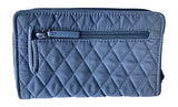 Vera Bradley Turnlock Wallet, Carbon Gray