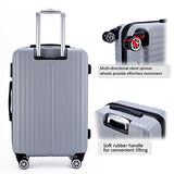 3 Piece Luggage sets Lightweight Durable Spinner Suitcase 20in24in28in