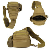 iPad Mini Tactical Sling Chest Pack Bag Molle Daypack Backpack Large Military Shoulder Bag