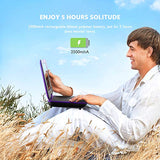 ieGeek 11.5" Portable DVD Player with SD Card/USB Port, 5 Hour Rechargeable Battery, Eye-protective Screen, Support AV-IN/ OUT, Region Free, Purple