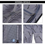 GHP 20" 24" 28" ABS & PC Shell Gray Trolley Suitcase Travelling Luggage Set w Wheels