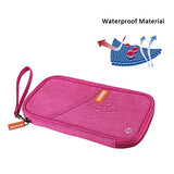 Travel Wallet RFID Blocking Document Organizer Bag, Family Passport Holder