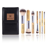 Shany 7 Piece Petite Pro Bamboo Brush Set With Carrying Case, I Love Bamboo