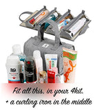 Hanging Roll-Up Makeup Bag / Toiletry Kit / Travel Organizer for Women - 4 Removable Storage Bags - Organize Make Up, Cosmetics, First Aid, Medicine, Personal Care, Bathroom, Palette / Brush Holder