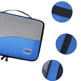 Packing Cubes for Travel Compression Accessories - Luggage Carry on Suitcases - Large Packing Organizers 6 Set - Waterproof Tote Mesh Bags Gear Shoe & Toiletry Bag for Weekend,Business,Camping,Hiking