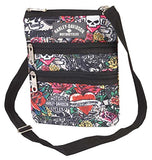 Harley-Davidson Women's X-Body Crossbody Sling Purse, Tattoo Print 99616-TAT