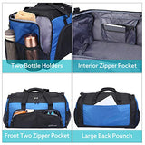 G4Free Sports Gym Bag with Shoes Compartment 45L Travel Duffel Bag U Shape Zipper Duffles for Men &