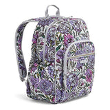Vera Bradley Iconic Campus Backpack, Signature Cotton, Lavender Meadow
