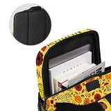 LORVIES Autumn Bature Floral Elements School Bag for Student Bookbag Women Travel Backpack Casual Daypack Travel Hiking Camping