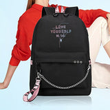 Bosunshine BTS Love Yourself V Suga Jin Jimin Jung Kook Casual Backpack Daypack Laptop Bag