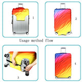 Travel Suitcase Protector Zipper Suitcase Cover Washable Print Luggage Cover 18-32 Inch