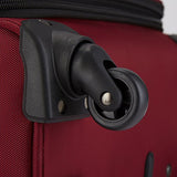 Travelers Club Monterey Softside Spinner Luggage, Red, Carry-On 18-Inch