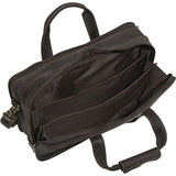 Ledonne Leather Distressed Leather Multi-Function Brief, Chocolate