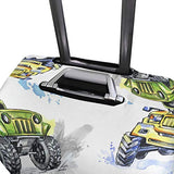 GIOVANIOR Cartoon Monster Trucks Luggage Cover Suitcase Protector Carry On Covers