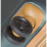 Dejuno Garland Hardside 3-Piece Spinner Luggage Set With USB Port, Green