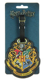 Harry Potter Hogwarts Crest Luggage Tag ,Black ,One_Size