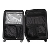 Travelpro Crew 11 25" Hardside Spinner Suitcase, Obsidian Black/Blue Interior