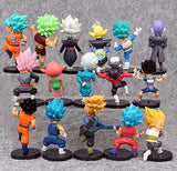 AG Goodies 16pcs Dragon Ball Z Super Dragon Stars Toys Goku Action Figures Cake Toppers Set - Toy