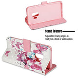 Galaxy S9 Plus Wallet Case PU Leather Kickstand Magnetic Closure Card Slot Holder Flip Case for