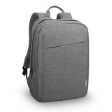 Lenovo Laptop Backpack B210, fits for 15.6-Inch laptop and tablet, sleek for travel, durable, water-repellent fabric, clean design, business casual or college, for men women students, GX40Q17227, Grey