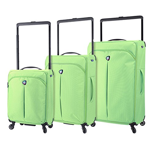 Mia Toro M1128-03pc-lim Italy Kitelite Nimbo Hardside Spinner Luggage 3pc Set, Lime