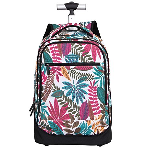 Women Trolley Backpack Computer Bag Rolling Business Bag Schoolbag Luggage
