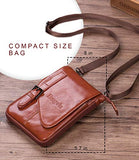 Hengwin Crossbody Shoulder Bag Men Purse Leather Phone Holster iPhone Pouch Case