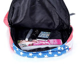 Eaglebeky The American Flag Backpacks Unisex Darkblue Star Rucksack Shoulder Bag (Us Flag)