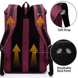 School Backpack,Vaschy Water Resistant Drawstring Laptop Backpack Women For 15.6 Inch Laptop