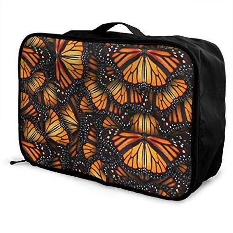 Travel Lightweight Waterproof Foldable Storage Carry Luggage Duffle Tote Bag - Heaps Of Orange