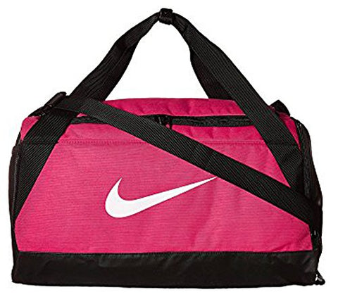 Nike Brasilia Training (Small) Duffel Bag (One Size, Rush Pink/Black/White)