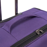 Renwick 28 Inch Softside Lightweight Luggage Spinner Suitcase Purple