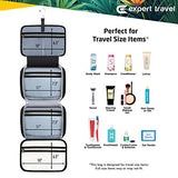 Hanging Travel Toiletry Bag for Men and Women | Makeup Bag | Cosmetic Bag | Bathroom and Shower Organizer Kit | Leak Proof | 2 Sizes - Large (34"x11") & XL Family Size (42"x13")