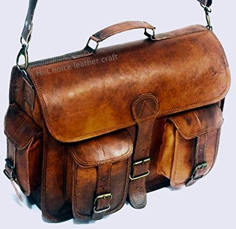 Leather Messenger Handmade Bag Laptop Bag Satchel Bag Padded Messenger Bag School Bag 16X12X5