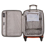 Ricardo Beverly Hills Malibu Bay 20-Inch Carry-On Spinner Upright Suitcase Carry-On Luggage, Orange