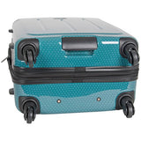 Ben Sherman Cambridge 24" Hardside Expandable Lightweight 4-Wheel Spinner Checked Luggage, Teal