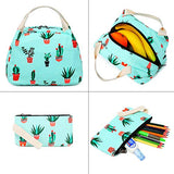 FLYMEI Cute Bookbags for Girls, Cactus Backpack for Teens, Fashion Backpack for Women 15.6 Inch Floral Backpack, Lightweight School Backpack for Girls, Pastel Backpack for School